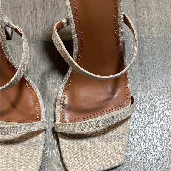 ASOS Design Cream Heeled Sandals - Picture 3 of 10